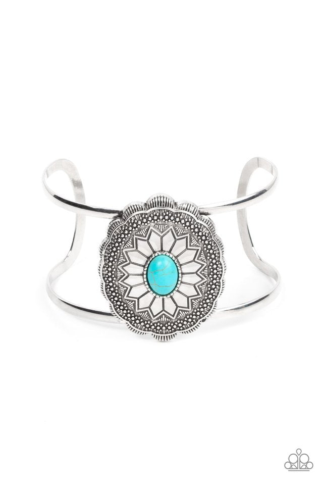Mirage Magnificence - blue cuff bracelet C033