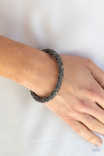 Load image into Gallery viewer, Roll Out The Glitz - Black coil bracelet Black Diamond Exclusive B088

