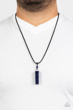 Load image into Gallery viewer, Comes back ZEN-fold - blue urban necklace C033
