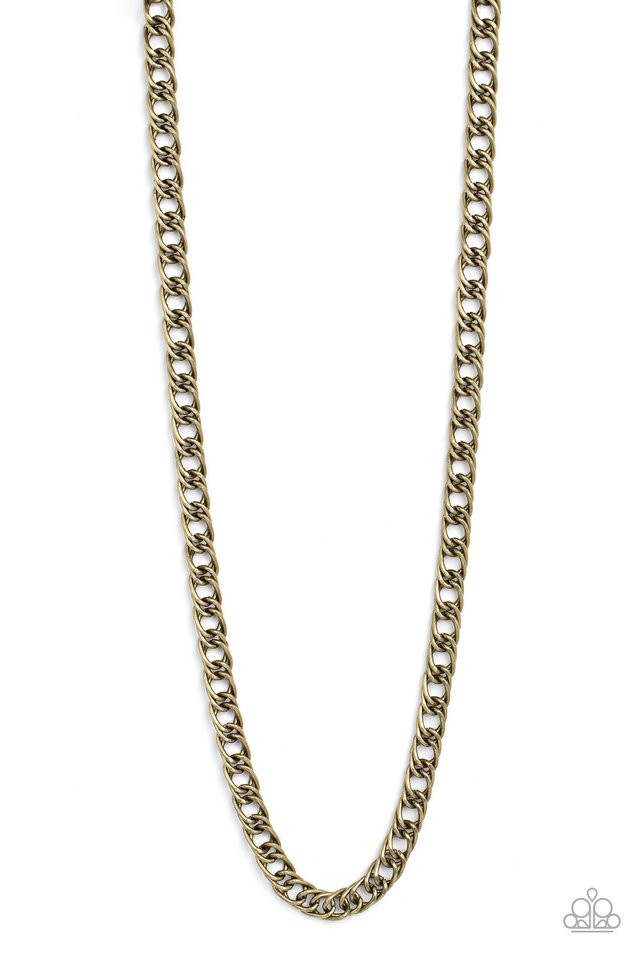Pro League - brass urban necklace C033