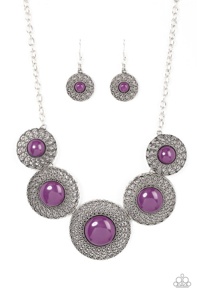 Detail Orientated - purple necklace C033