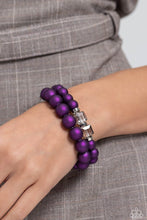 Load image into Gallery viewer, Shopaholic Showdown - purple bracelet A086
