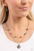 Load image into Gallery viewer, Sense of Direction - green necklace E016
