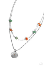 Load image into Gallery viewer, Sense of Direction - green necklace E016
