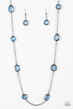 Load image into Gallery viewer, Glassy Glamorous - blue necklace 1575
