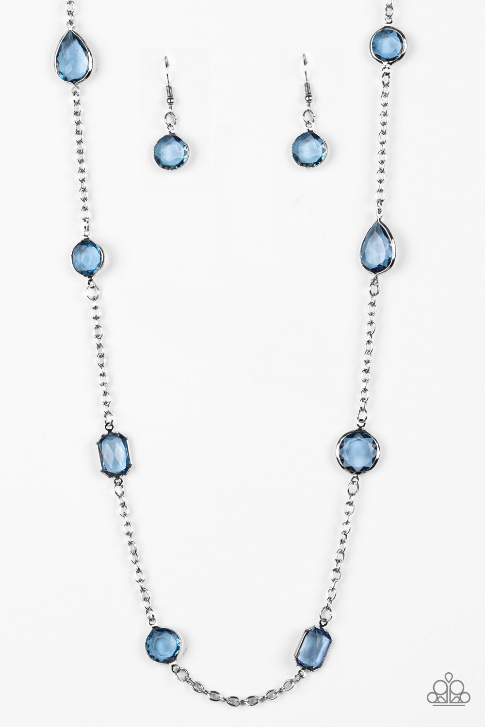 Glassy Glamorous - blue necklace 1575