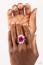 Load image into Gallery viewer, ROSE to My Heart - brass ring A075
