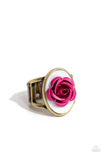 Load image into Gallery viewer, ROSE to My Heart - brass ring A075
