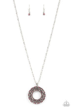 Load image into Gallery viewer, Wintry Wreath - pink necklace C027
