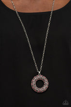 Load image into Gallery viewer, Wintry Wreath - pink necklace C027
