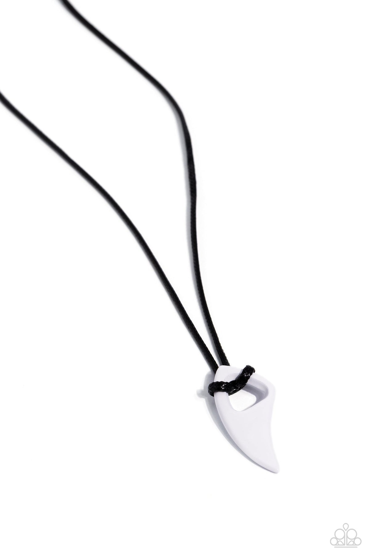 Summer Shark - white urban necklace C031