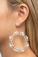 Load image into Gallery viewer, Ocean Surf - white earring C031
