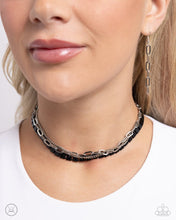 Load image into Gallery viewer, Layer of the Year - Black choker necklace E015
