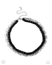 Load image into Gallery viewer, Layer of the Year - Black choker necklace E015
