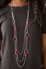 Load image into Gallery viewer, Beachside Babe - pink necklace D027
