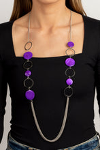 Load image into Gallery viewer, Beach Hub - purple necklace B107
