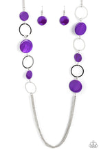 Load image into Gallery viewer, Beach Hub - purple necklace B107
