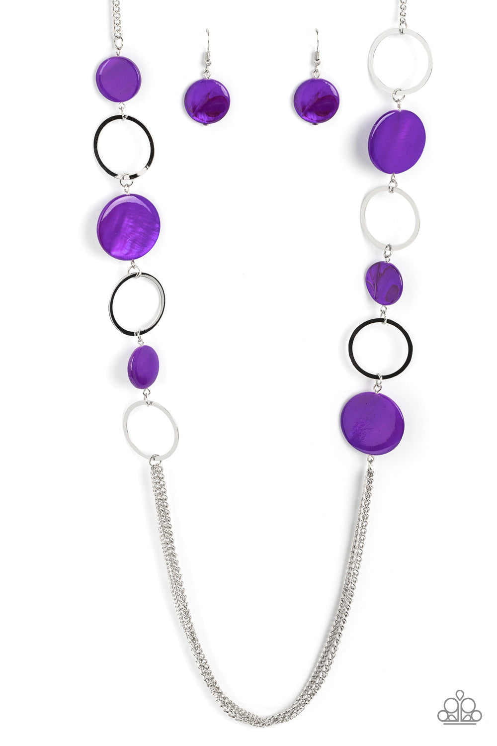 Beach Hub - purple necklace B107