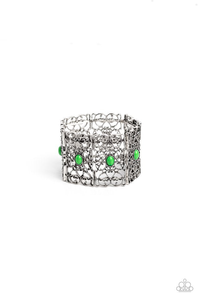 Fairest filigree - green bracelet A064