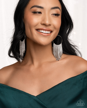 Load image into Gallery viewer, Streamlined Shimmer - White earring PINK FRIDAY 2024 B130
