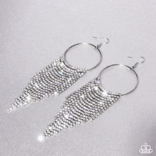 Load image into Gallery viewer, Streamlined Shimmer - White earring PINK FRIDAY 2024 B130
