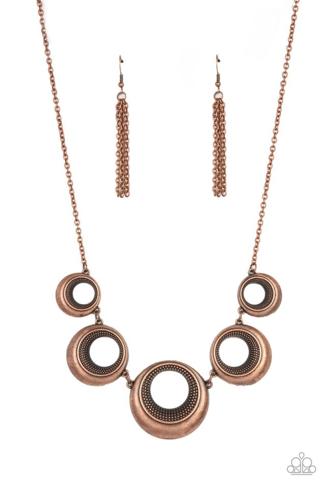 Solar Cycle - copper necklace C031