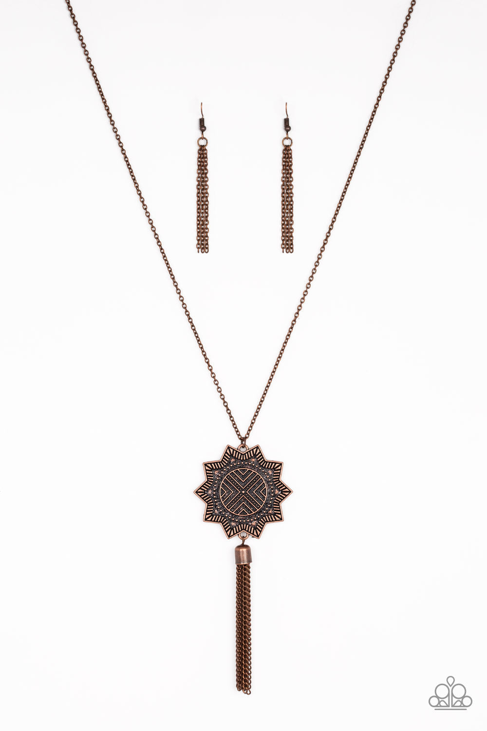 From Sunup to Sundown - copper necklace B028