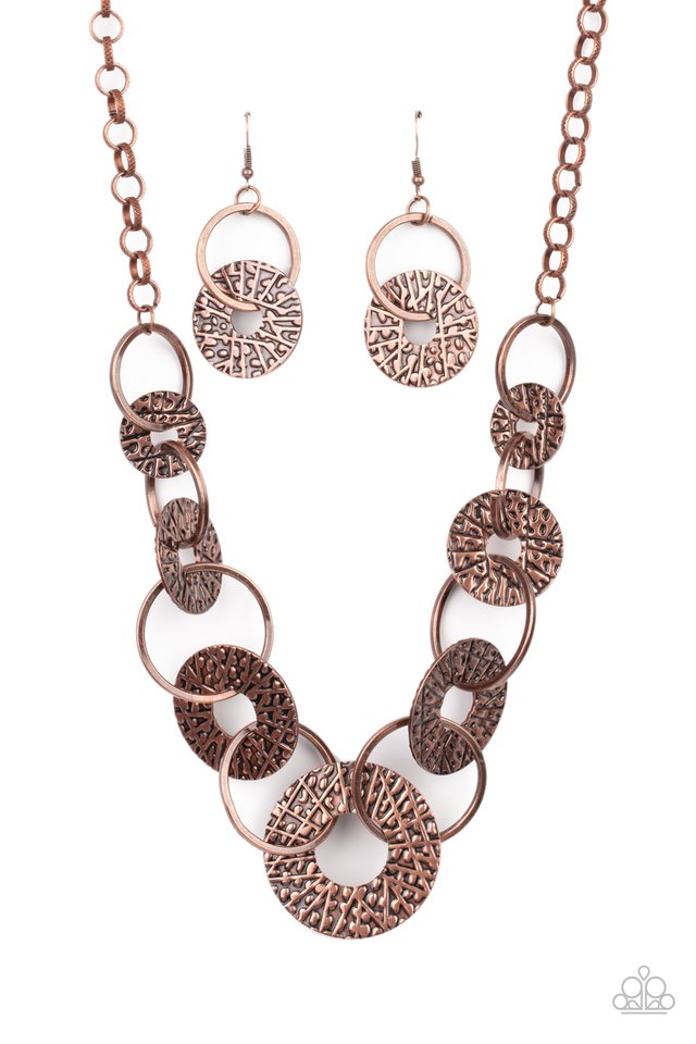 Industrial Envy - copper necklace A091