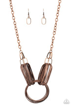 Load image into Gallery viewer, Lip Sync Links - copper necklace A033
