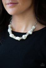 Load image into Gallery viewer, Stunningly Stone Age - white necklace 900
