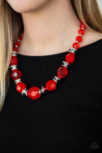 Load image into Gallery viewer, Dine and Dash - Red necklace E056
