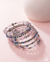 Load image into Gallery viewer, Sizzling Stack - Multi coil bracelet PINK DIAMOND EXCLUSIVE Box 6/LR/BOX 17
