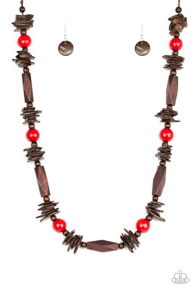 Cozumel Coast - Red necklace A063