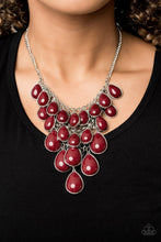 Load image into Gallery viewer, Shop Till You Teardrop - Red necklace A081
