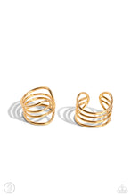 Load image into Gallery viewer, Linear Leader - Gołd cuff earring A019
