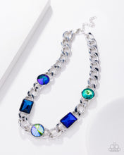 Load image into Gallery viewer, Groundbreaking Glitter - Green choker necklace NOV 2025 LOP C017
