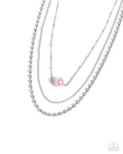 Load image into Gallery viewer, Symmetrical Shimmer - Pink necklace A043
