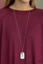 Load image into Gallery viewer, Home of the Free - Blue necklace A044
