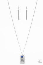 Load image into Gallery viewer, Home of the Free - Blue necklace A044
