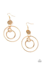 Load image into Gallery viewer, Mechanical Mecca - Gold earring B129
