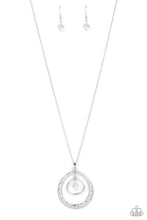 Load image into Gallery viewer, Tasteful Teardrops - White necklace B099
