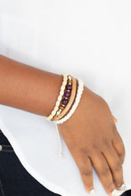 Load image into Gallery viewer, Natural-Born Navigator - Purple bracelet
