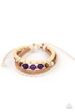 Load image into Gallery viewer, Natural-Born Navigator - Purple bracelet
