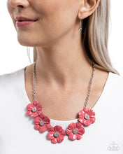 Load image into Gallery viewer, Floral favor - Pink necklace F056
