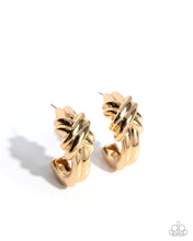 Load image into Gallery viewer, Honor Bound - gold hoop earring July 2025 lop E082
