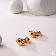 Load image into Gallery viewer, Honor Bound - gold hoop earring July 2025 lop E082
