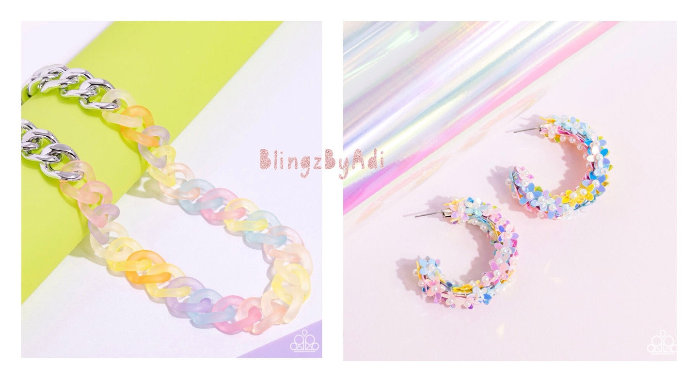 $16 SET Rainbow Ragtime - Multi C030