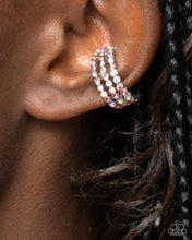 Load image into Gallery viewer, $16 SET: Iridescent Improv - Multi Hoop &amp; cuff earring C002
