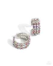 Load image into Gallery viewer, $16 SET: Iridescent Improv - Multi Hoop &amp; cuff earring C002
