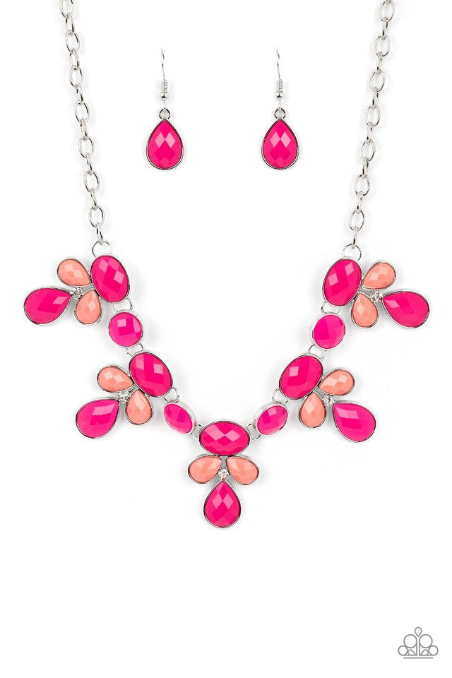 Midsummer Meadow - pink necklace E007